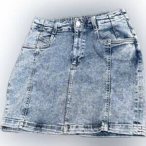 Guess Denim Mini Skirt Sz 27 Y2K Vintage 80s Preppy Moto Grunge Coastal Academia